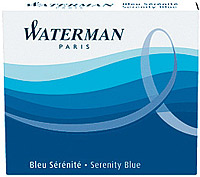 Set 6 Carts Waterman Mini Washable Serenity Blue