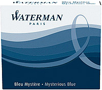 Set 6 Carts Waterman Mini Mysterious Blue